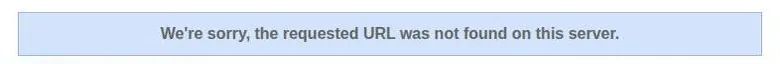 Google Play error bar saying the requested URL was not found