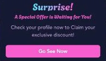 JuicyChat store popup announcing a special offer with a Go See Now button