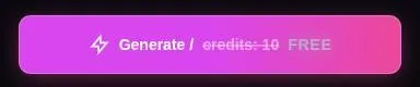 Generate button with the credit cost struck through and the word free