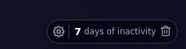 SextBots auto-delete control set to 7 days of inactivity on the conversations page