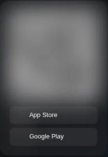 Download App dropdown with App Store and Google Play buttons