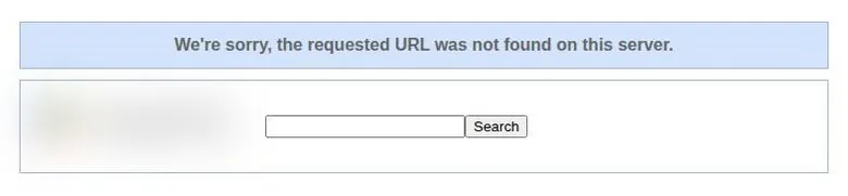 Google Play error page saying the requested URL was not found